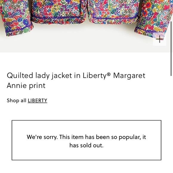 Quilted jacket in Liberty® Margaret Annie print - Picture 2 of 7